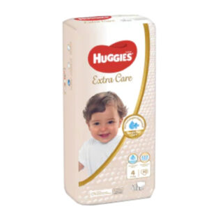 Huggies Extra Care (Gold) Size 4 8-14Kgs