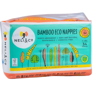 Neli & Co Bamboo Eco Nappies Medium 34 Pieces