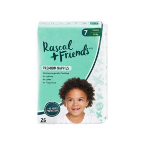 Rascals Premium Adhesive Junior Kids Nappy Diapers Size 7 (18 Kgs & Above) - 26 Pieces